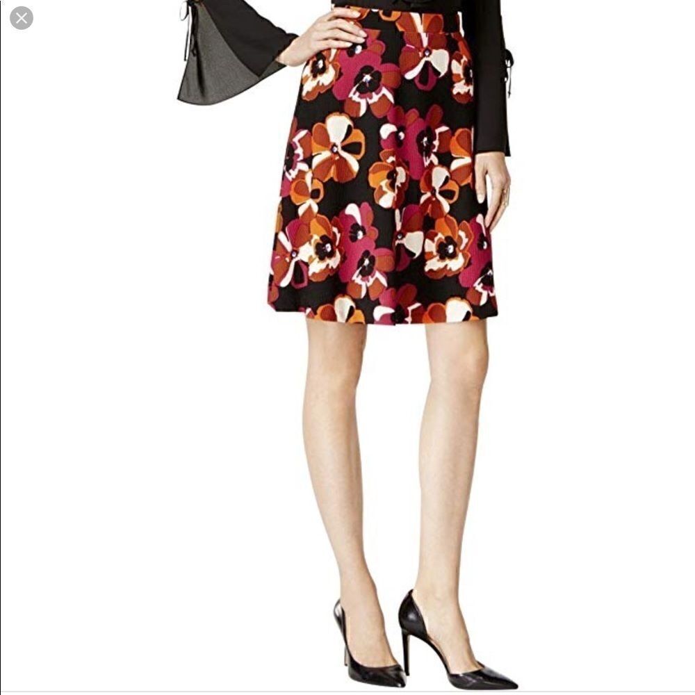 Eci Small floral flare skirt, career, work, dressy